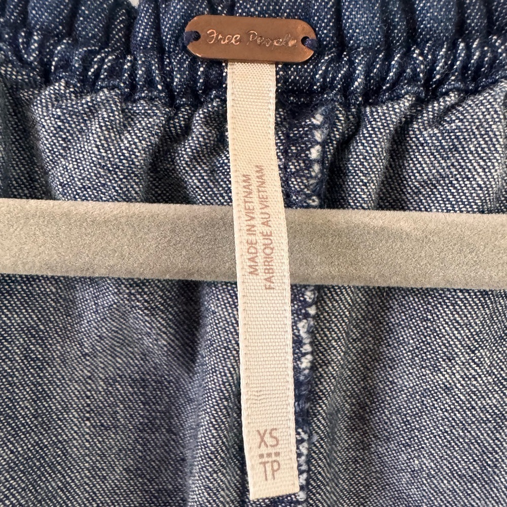 Free People Portia Denim Mini dress size XS - Picture 11 of 11